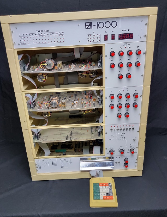 Front view with programming cards removed