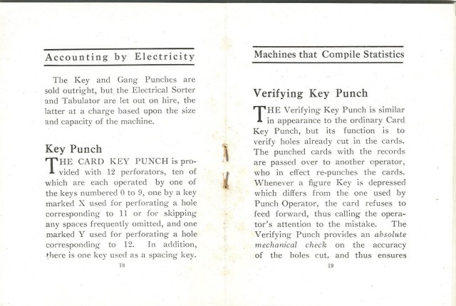 Text on the key punches.