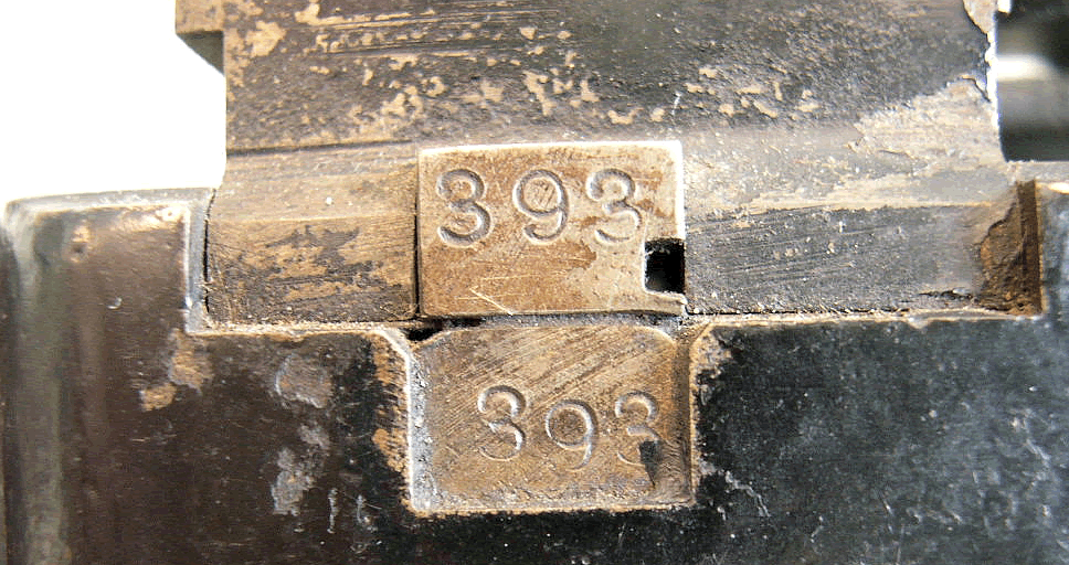 Number etched into side of keypunch.